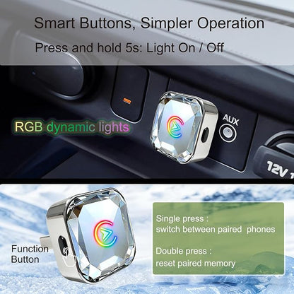 2 in 1 Wireless CarPlay and Android Auto Adapter for Renault Talisman 2017 2018 2019 2020 2021 2022, Mini CarPlay Dongle Converts Wired to Wireless, Fast Auto-Connect