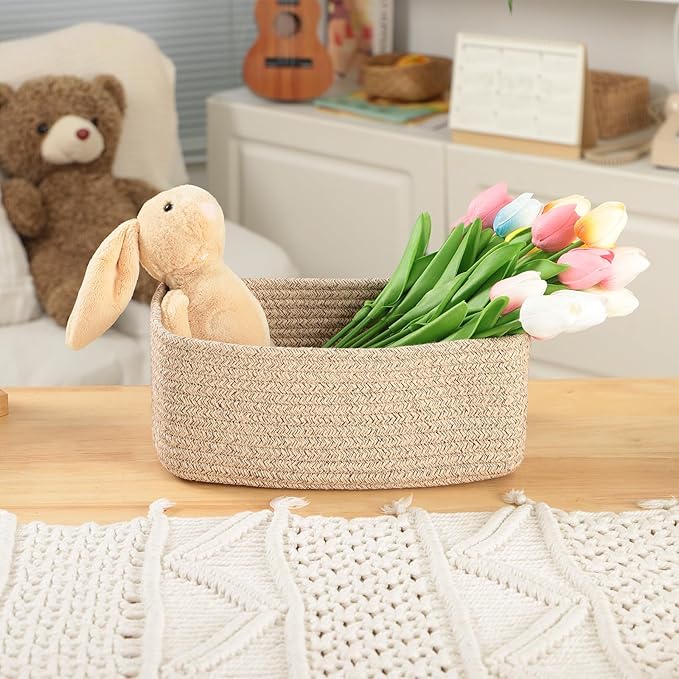MiniArk Small Storage Baskets for Organizing | Closet Organizer Bins | Shelf