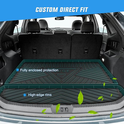 Nilight Cargo Mats for Ford Edge 2015 2016 2017 2018 2019 2020 2021 2022 2023 2024 2025 All Weather Protection Heavy Duty Cargo Liners