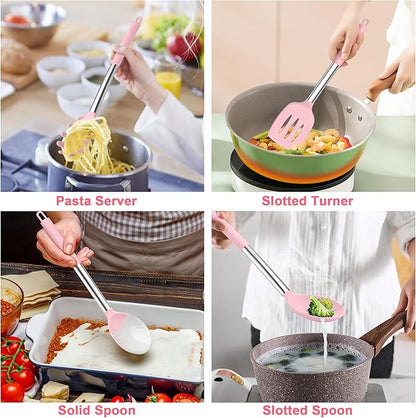 TeamFar Cooking Utensils Set, Heatproof & Healthy, Nonstick & Easy Clean