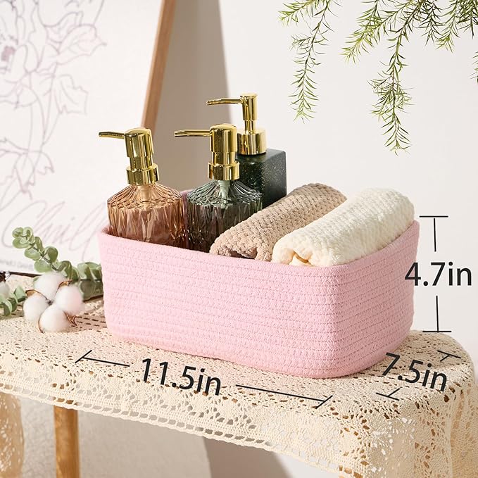 MiniArk Small Storage Baskets for Organizing | Closet Organizer Bins | Shelf