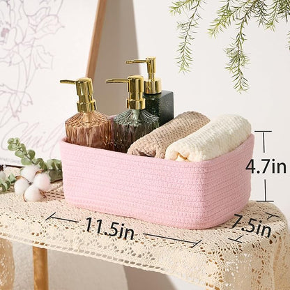 MiniArk Small Storage Baskets for Organizing | Closet Organizer Bins | Shelf