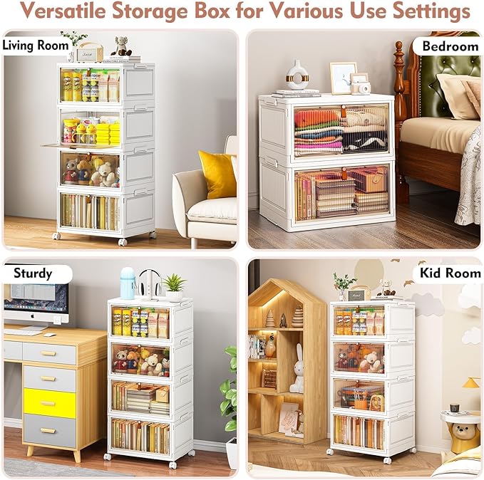 CTSNSLH 4 Tier Plastic Storage Bins