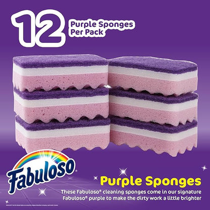Fabuloso Scratch-Free Kitchen Dish Sponges, Counters and Sinks, Tough on Messes