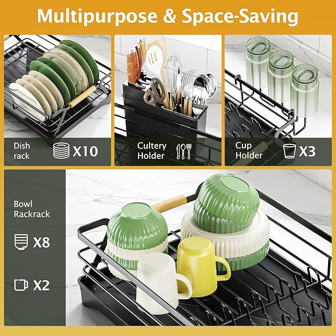 Epicano Dish Drying Rack for Kitchen Counter