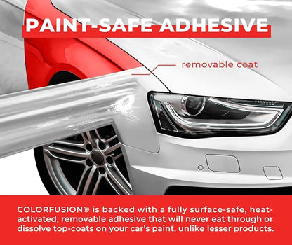 ColorFusion PPF by VViViD, Gloss Polar White Dry Apply PPF Vinyl Car Wrap Roll 20ft x 5ft