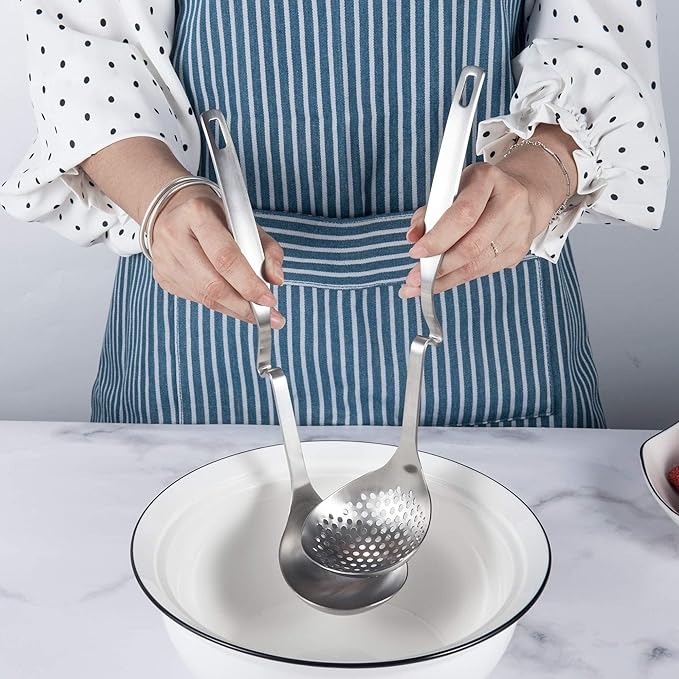 IMEEA Hot Pot Ladle Set Slotted Spoons