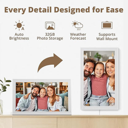 Dragon Touch Digital Calendar 21.5 Inch Touch Screen, Electronic Wall Calendar