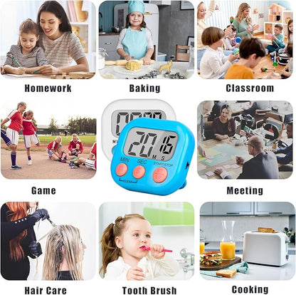 ZILLEEN Classroom Timer for Kids Teachers 6 Pack Digital Timers