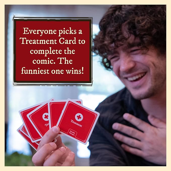 Horrible Therapist: Extra Horrible Edition by Exploding Kittens - A Card Game for 3-8 Players, Ages 17+ - Adult Party Game for Family Night