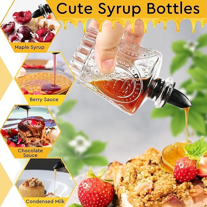 Syrup Bottle Set of 3