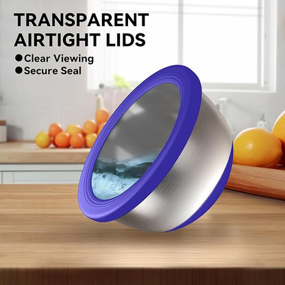 KITEISCAT Stainless Steel Mixing Bowls