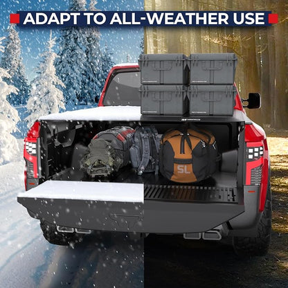 MOSTPLUS 6.5FT Roll-Up Soft Vinyl Truck Bed Tonneau Cover Compatible with Nissan Titan 2016-2026 | Fleetside 78Inch
