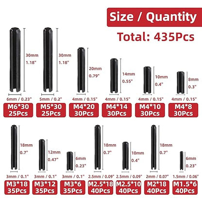 435-Piece Roll Pin Assortment Kit