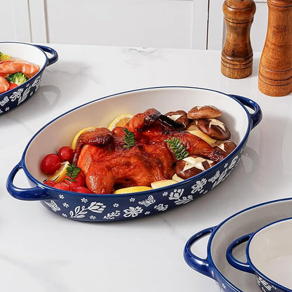 Baking Dish Casserole Dish Ceramic Au Gratin Baking Dish Lasagna Pan Oval