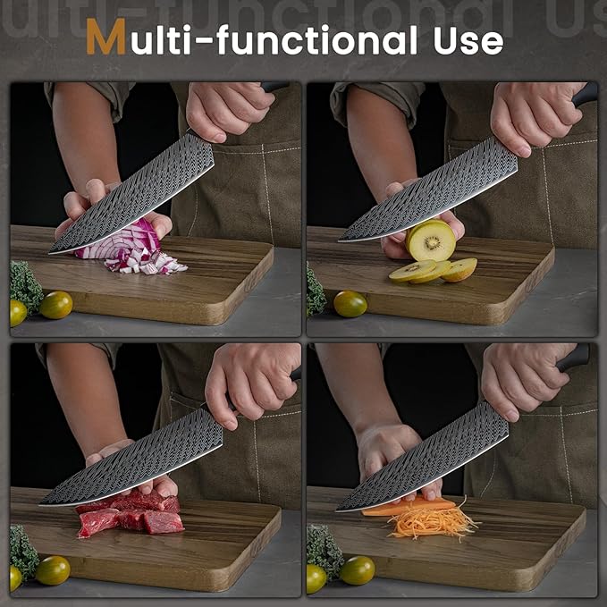 Knife Set, Amorston 15 Pieces Kitchen Knife Set