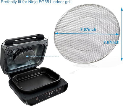 2-Pack Splatter Shield for Ninja Foodi FG551, 304 Stainless Steel Reusable