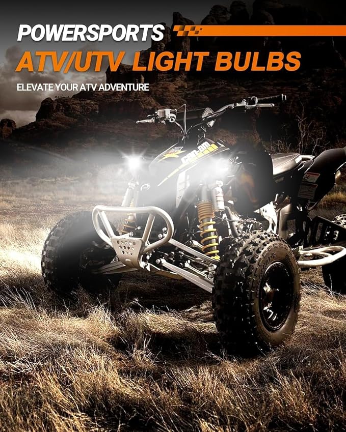 SEALIGHT H13 LED Bulbs, L2 9008 24,000LM Super Brightness 6000K Cool White Bulbs, IP68 Waterproof, Plug and Play, 15000RPM Turbo Fan, 60000Hrs Lifespan, 1:1 Size Driving Bulbs, Pack of 2