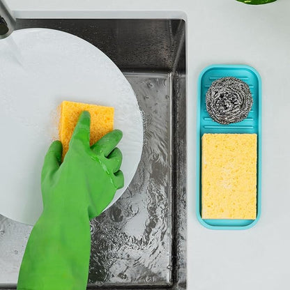 Zulay Kitchen Silicone Sponge Holder