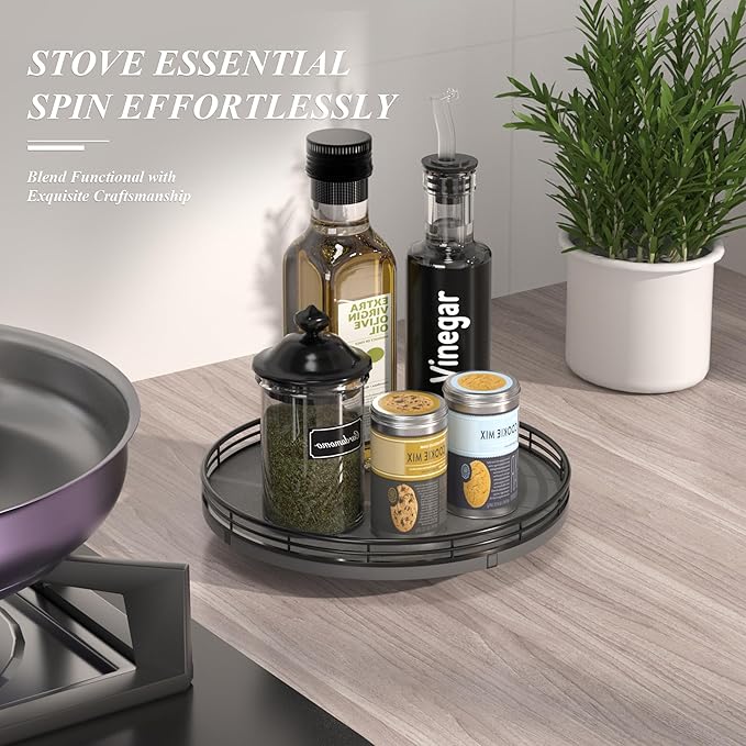 Nature Slate Lazy Susan Turntable