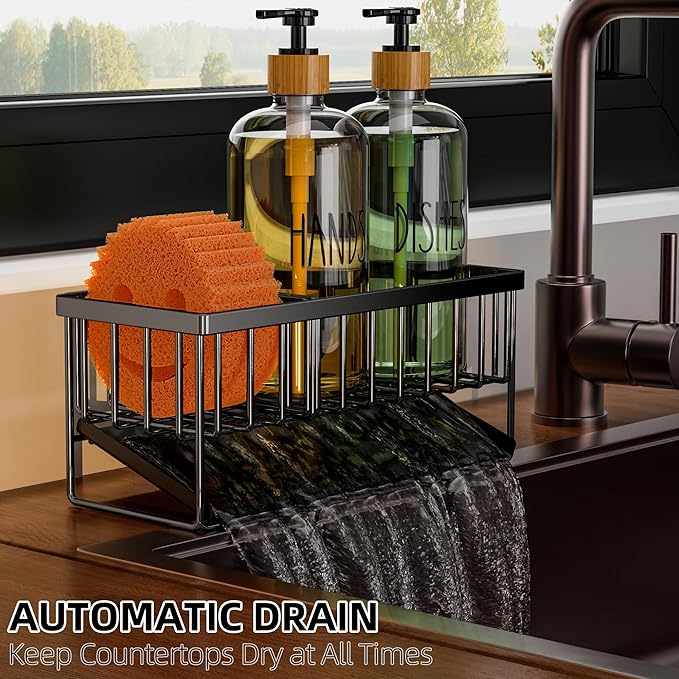 Cisily Kitchen Dish Soap Dispenser Set