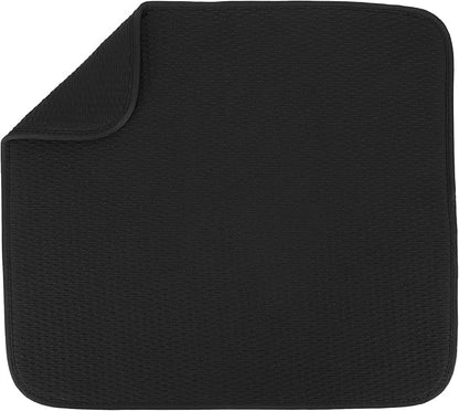S&T INC. Dish Drying Mat, 16” x 18”, Absorbent Microfiber Kitchen Counter Mat