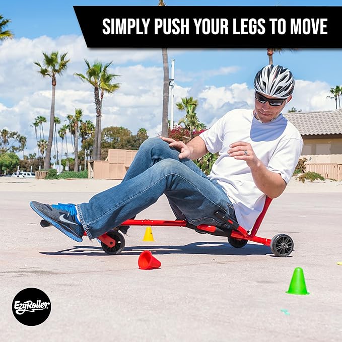 EzyRoller New Pro-X Ride On Toy for Kids and Adults - Red