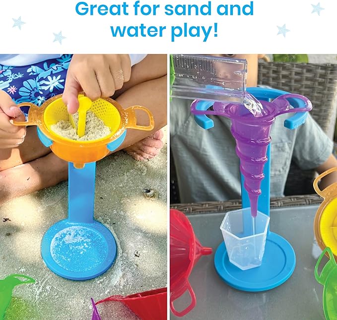 hand2mind Starter Science Funnels, Science Lab Equipment, Sand Sifter, Water