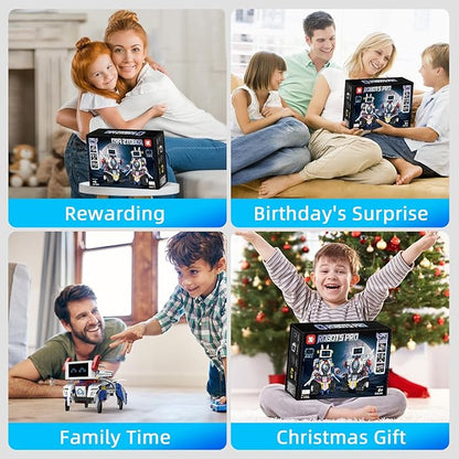Building 5 in 1 Robot Toys for 8-12 Year Old Boys Girls, Remote & APP DIY Educational Toy Science Kits for Kids, Technic Coding Robotic Toys, Birthday Gift for 8 9 10 11 12 Years Kids (603pcs)