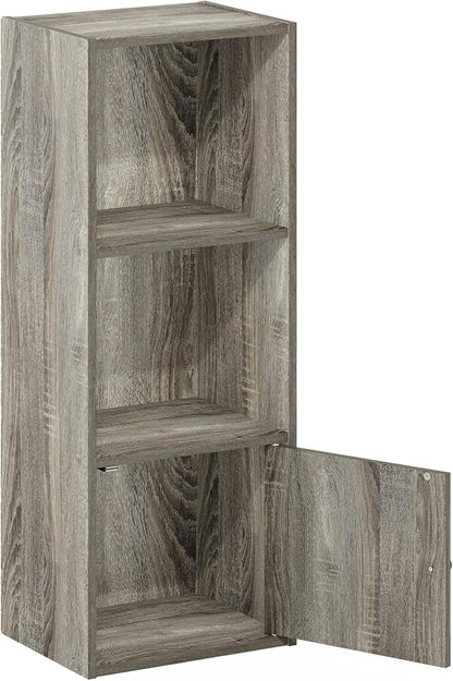 Furinno LUDER Book Shelf, 3-Tier Modern Bookshelf, Bookcase