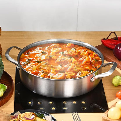 LOLYKITCH 7 QT Large Deep Frying Pan