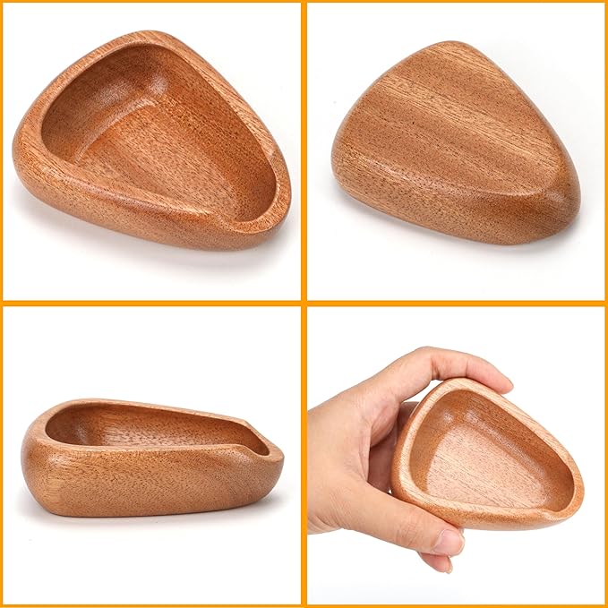 Coffee Bean Dosing Cup – Single Tray Walnut Wood Espresso Accessories Measuring
