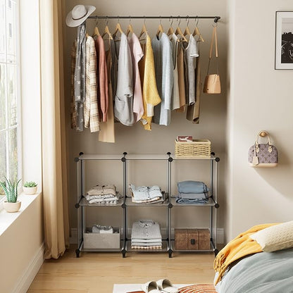 HOMIDEC 6-Cube Storage Organizer, Closet Organizer Storage Shelf Bookcase