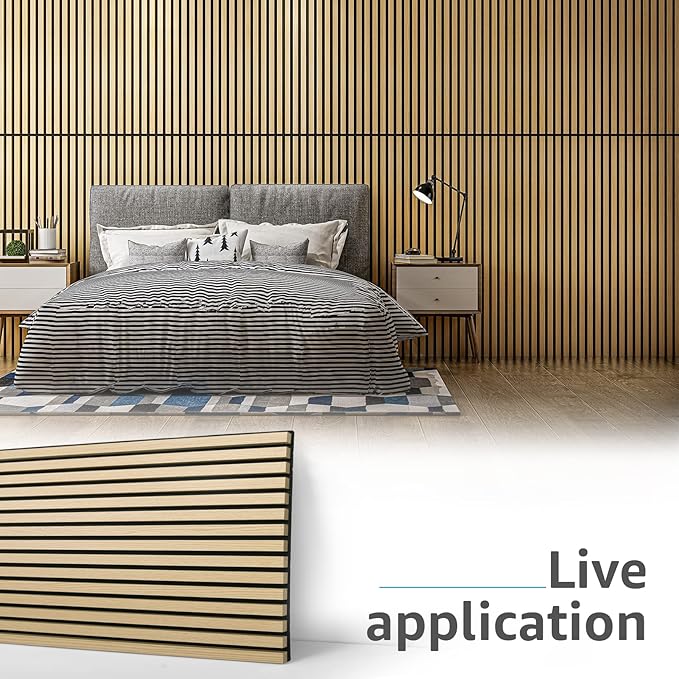Art3d 2 Wood Slat Acoustic Panels