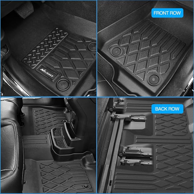 Nilight TPE Floor Mats for Jeep Renegade 2015 2016 2017 2018 2019 2020 2021 2022 2023 2024, All Weather Custom Fit Heavy Duty Floor Liners