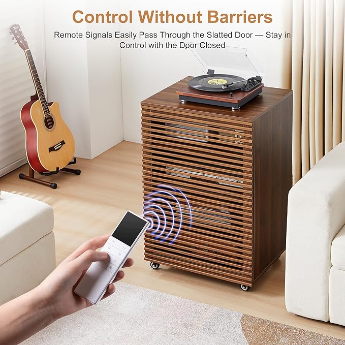LEVNARY 5-Tier AV Media Cabinet