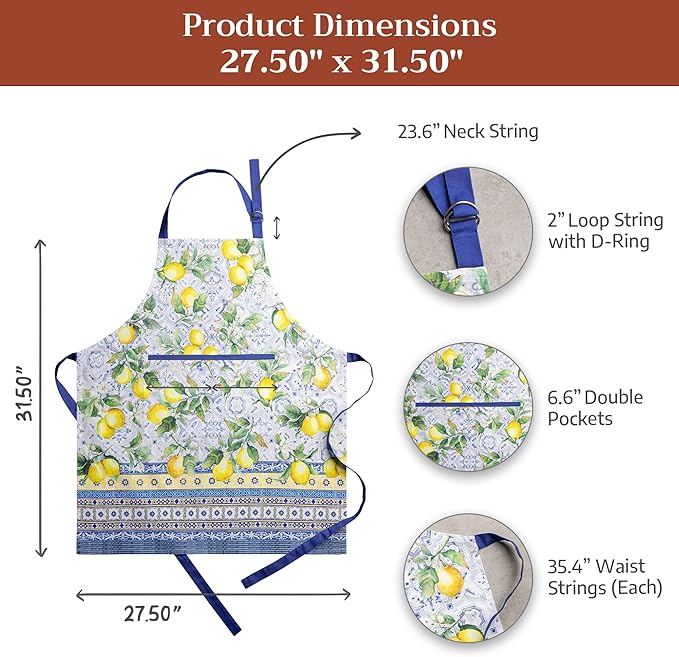 Maison d' Hermine 100% Cotton Apron