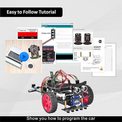 OSOYOO Smart Robot Car kit for Arduino to Learn Programming and Get Hands on Experience of Robotic Assembly for Adults and Youths