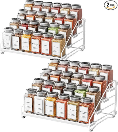 BOIVSHI Spice Organization for Cabinet, Spice Rack Organizer, Spice Rack