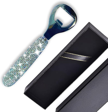 Handcrafted Silver Crystal Bling Beer Opener – Sparkle Diamond Bottle Openers