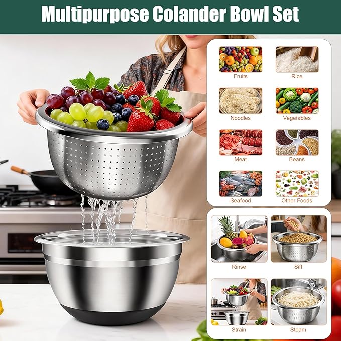 Stainless Steel Mixing Bowls Set