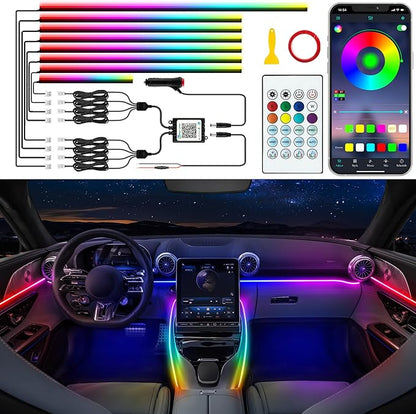 Jushope Car LED Strip Lights, Interior Acrylic LED Lights