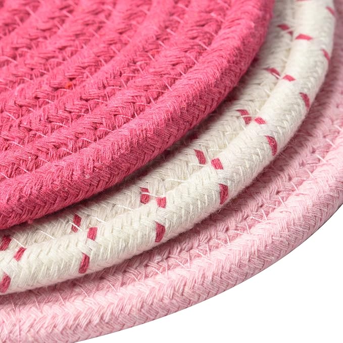 Kitchen Potholders Set Trivets Set 100% Pure Cotton Thread Weave Hot Pot