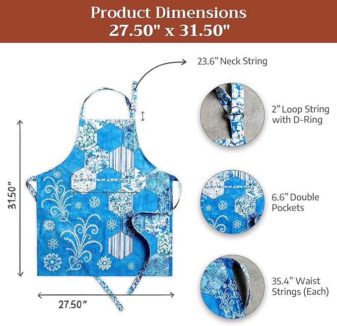 Maison d' Hermine 100% Cotton Apron