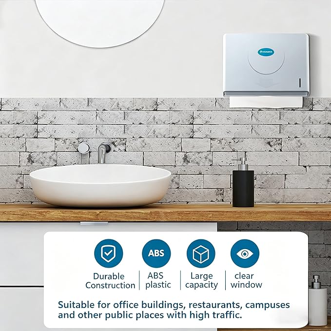 Folded Paper Towel Dispenser Wall: Modunful Compact ABS Dispenser