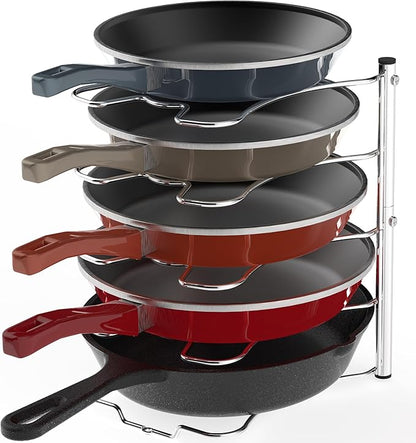 Simple Houseware Cabinet Pantry Pot and Pan Organizer Holder Rack