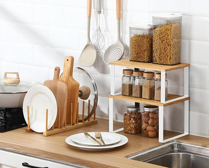 Marsui 4 Pcs Kitchen Organizer Accessories Set Cabinet Organizer Shelf and