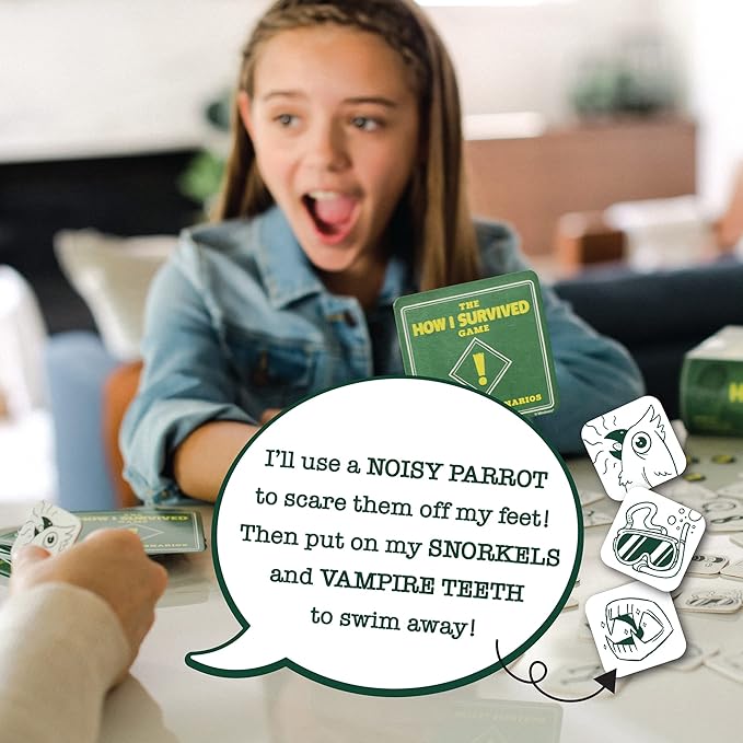 MindWare The How I Survived Card Game Hilarious for Kids & Adults Laugh til You Cry, Super Funny Kid-Humor Gift for Boys & Girls Ages 8+