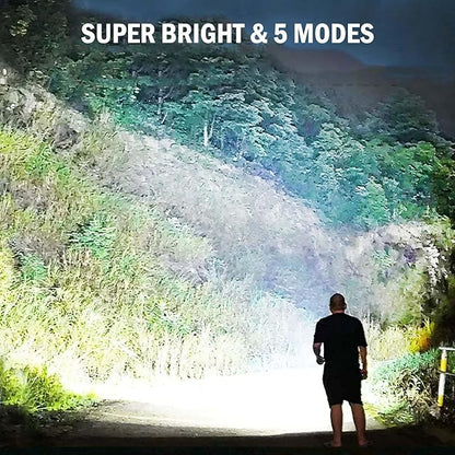 Led Flashlights High Lumens Rechargeable 2 Pack, 99000 Lumen Super Bright Fashlight with 5000ɱAh ?attery, Waterproof Powerful Flash Light Multifunctional Flashlights for Home Camping Hiking