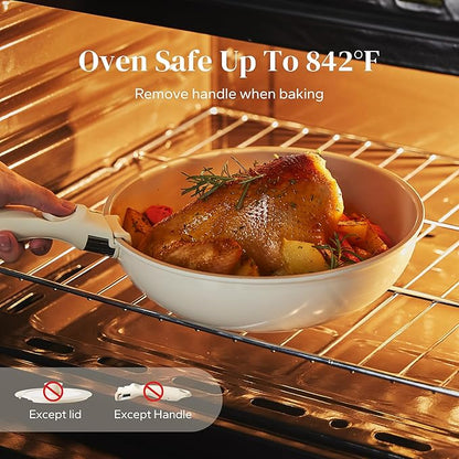 Redchef Ceramic Pots and Pans Set Non Stick, Nonstick Kitchen Cookware Sets